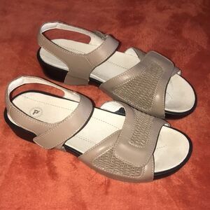 Propet Leather Upper Sandals  Women Shoes Size 10